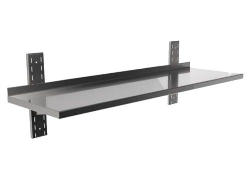 Rostfri vägghylla 160cm