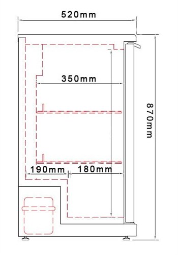Mått hyllplan BBC330S