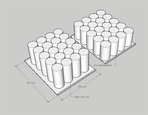 Burkar på ett hyllplan