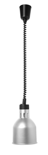 Cylindrisk värmelampa med stigande och sänkbar effekt, HENDI, Silver,