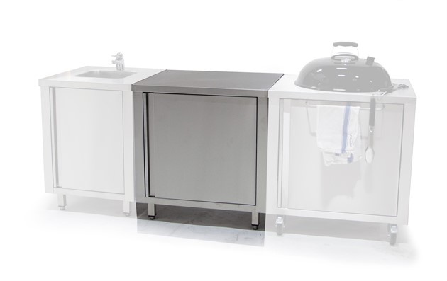 Rostfritt neutralt modulskåp